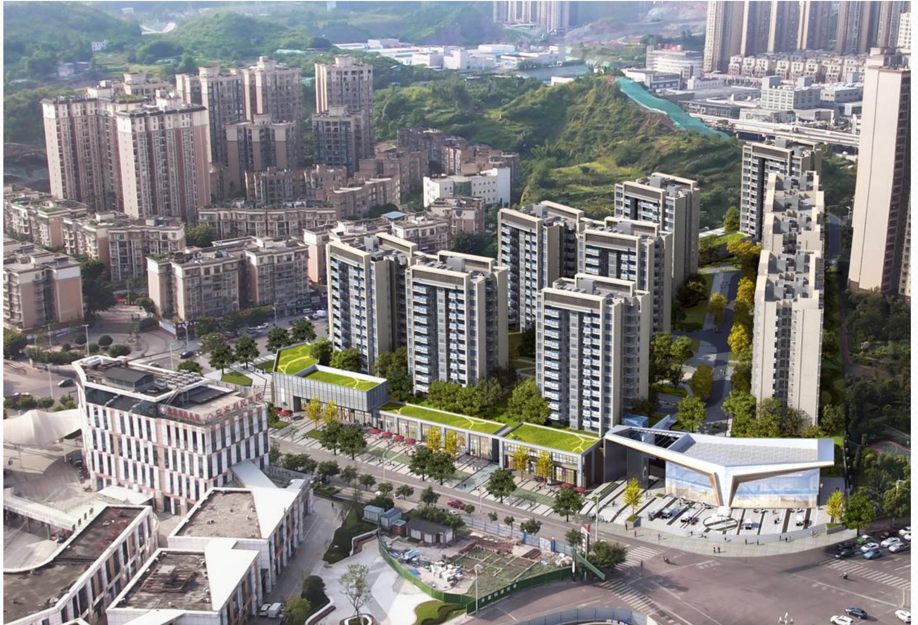 Reid Tianhui premium residential community exterior rendering