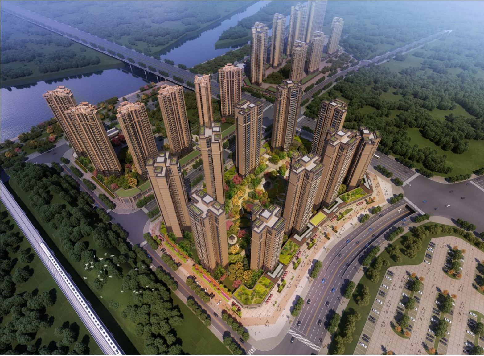 Yibin Changning residential development project exterior rendering